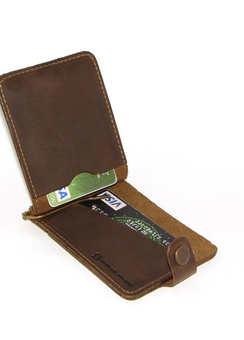 Зажим для денег DNK Зажим-H col.G оливковый DNK Leather (253933532)