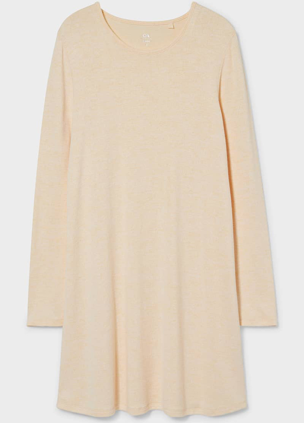 Пудровое кэжуал платье а-силуэт C&A меланжевое