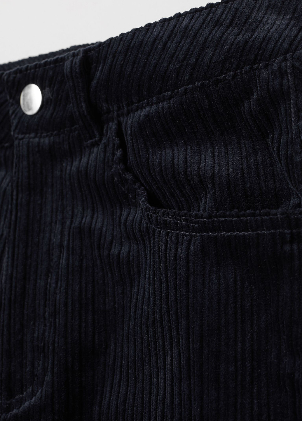Темно-синие кэжуал демисезонные клеш брюки H&M
