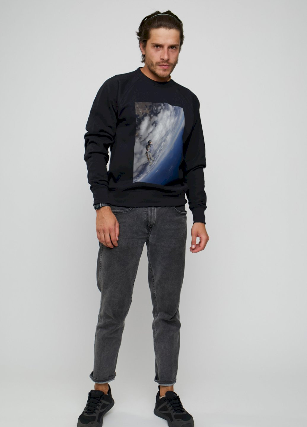 Черный свитшот мужской YAPPI (198688882)