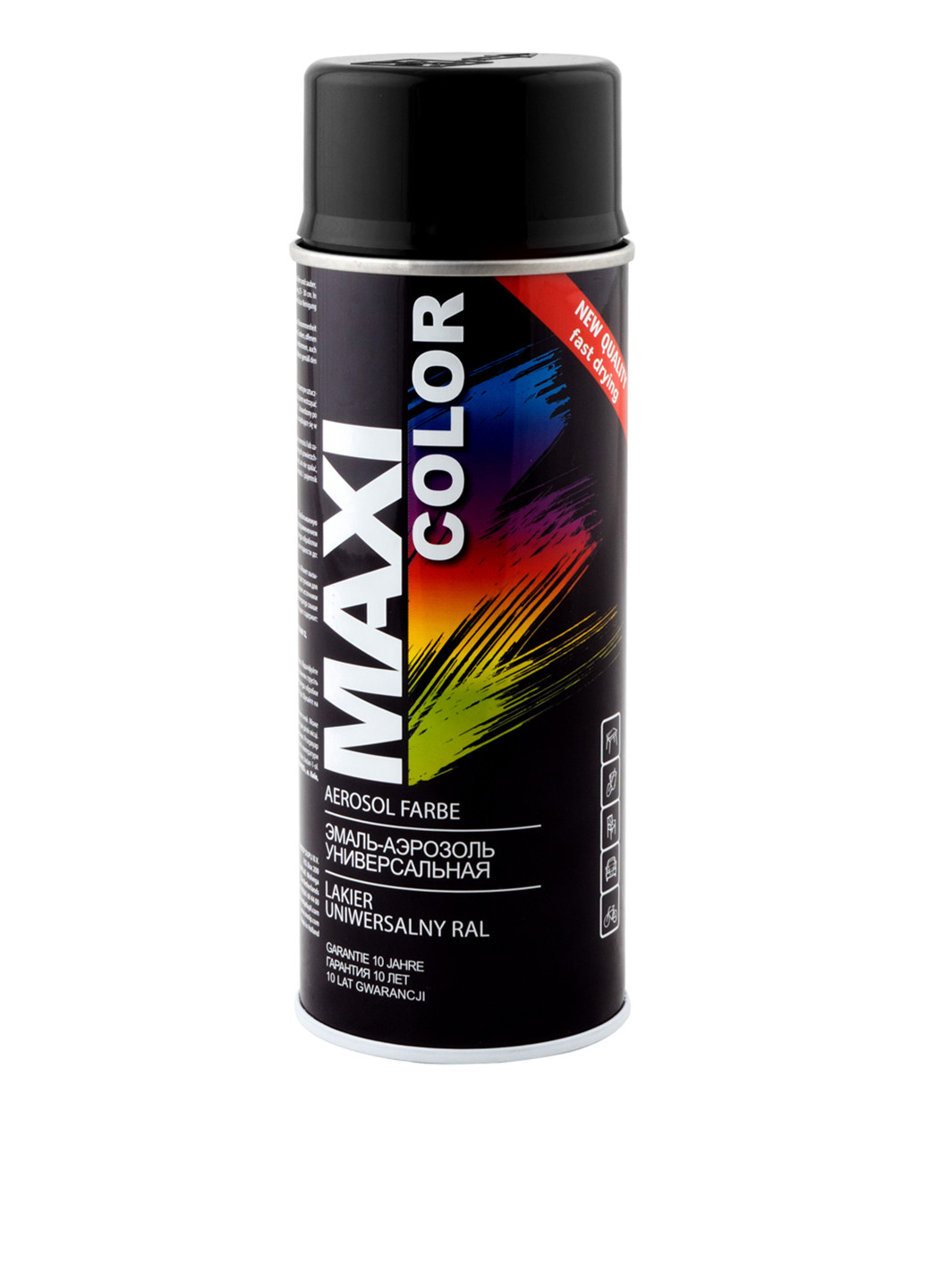 Эмаль аэрозольная Ral 9005 черная, 400 мл Maxi Color (141979930)