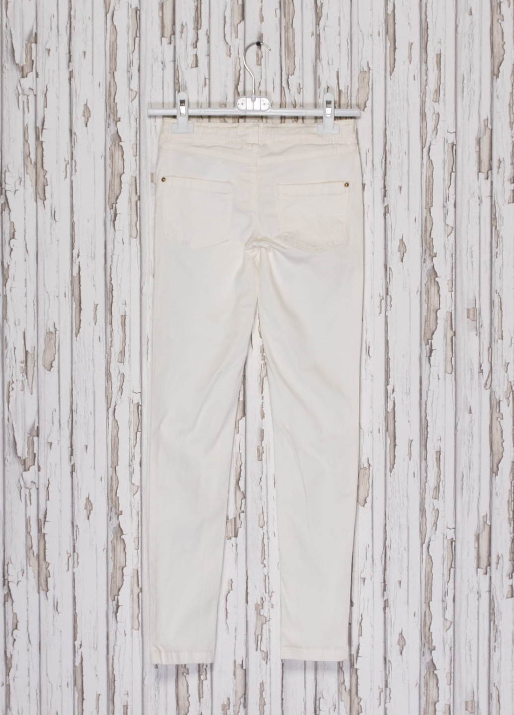 Белые летние прямые джинсы для девочки Glo-Story
