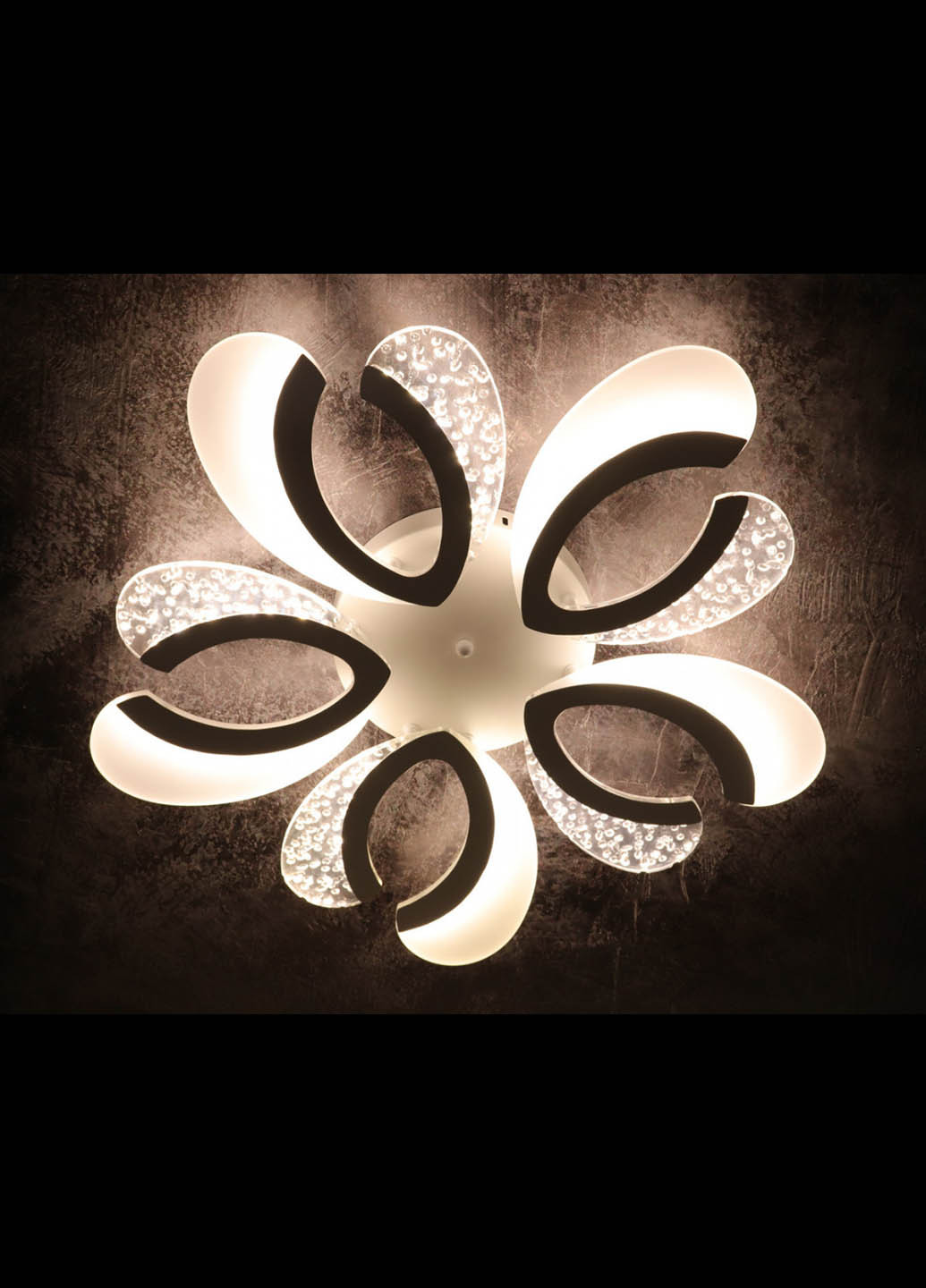 Люстра стельова LED з пультом A2379 / 5Q-wh Білий 8х62х62 см. Handmade (234538226)