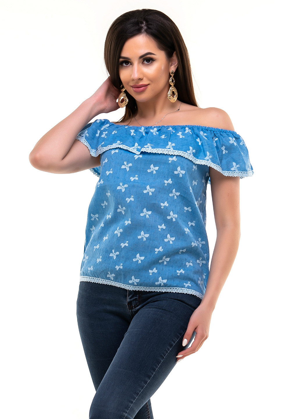 Блакитна блуза Olsa