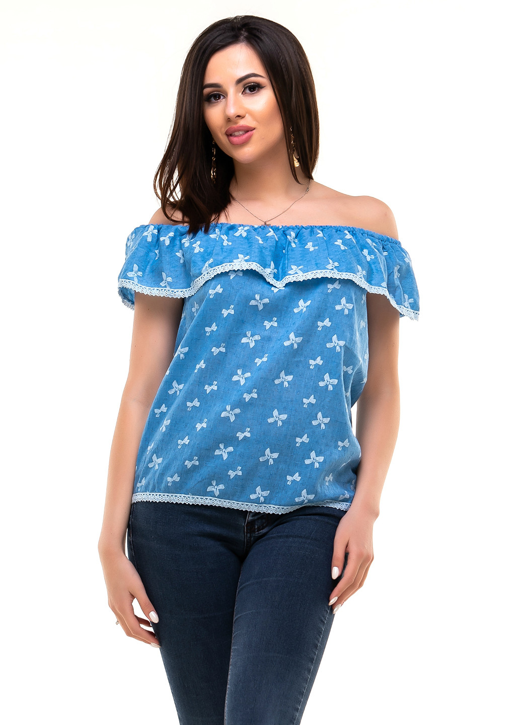 Блакитна блуза Olsa