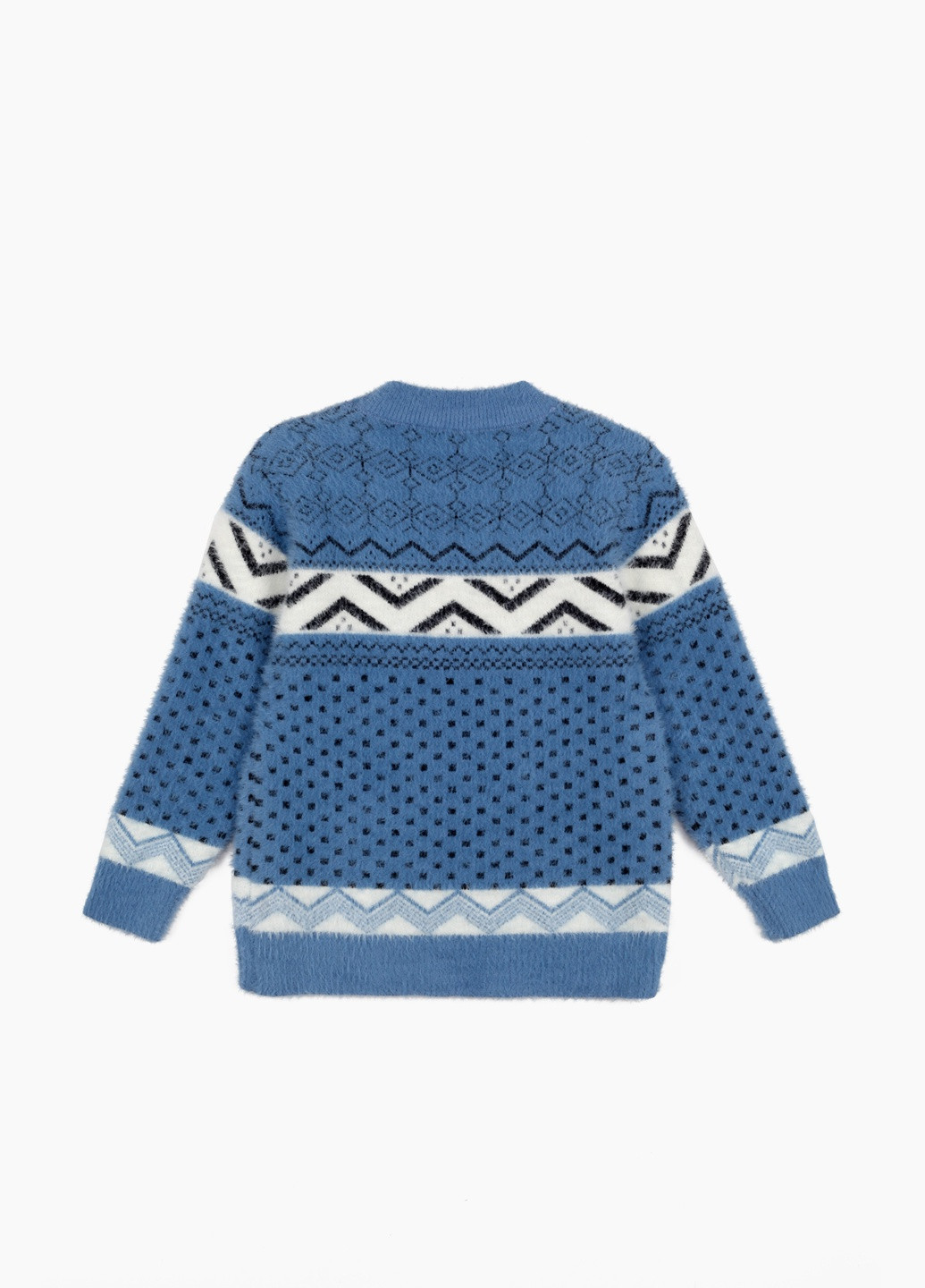 Синий зимний свитер No Brand