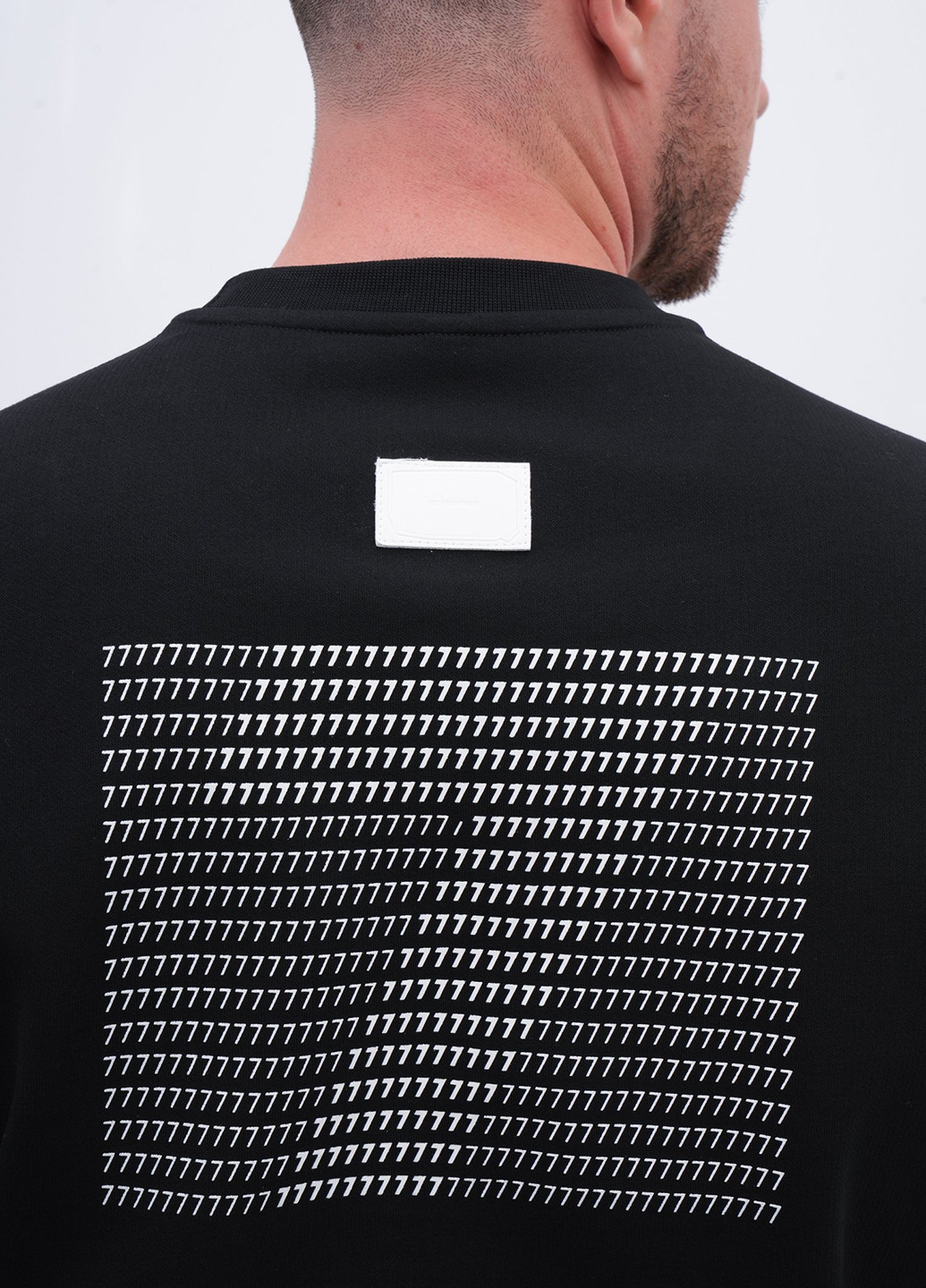 Чорний світшот Trend Collection напис нашивки (356776002)