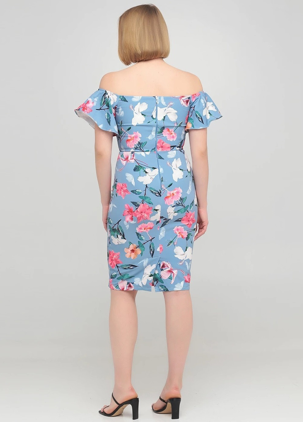 Комбінована кежуал сукня з квітковим принтом Paper Dolls