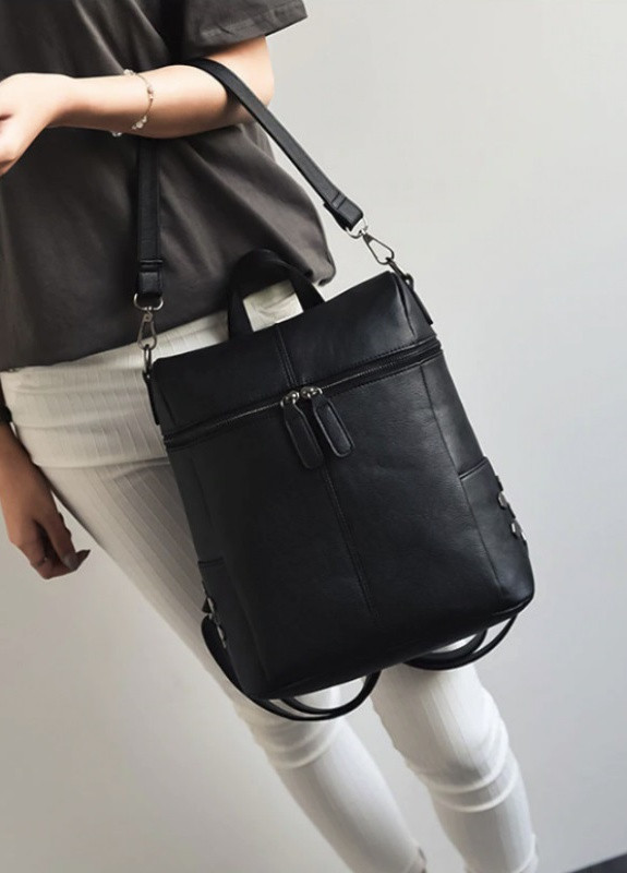 Рюкзак-сумка чорна No Brand (245097264)