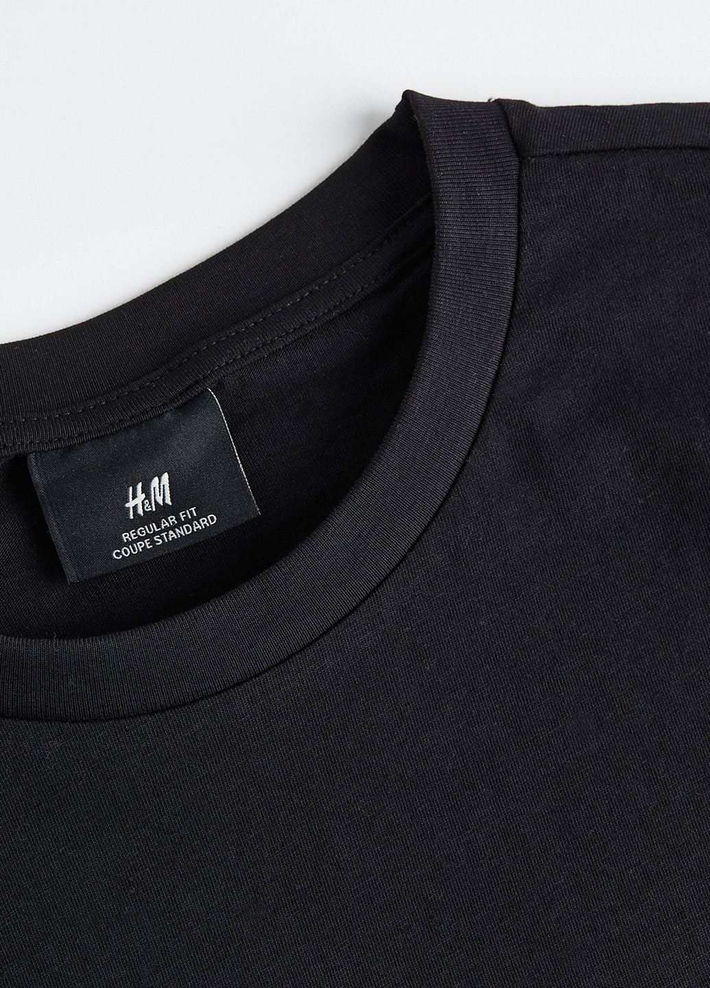 Черная футболка H&M