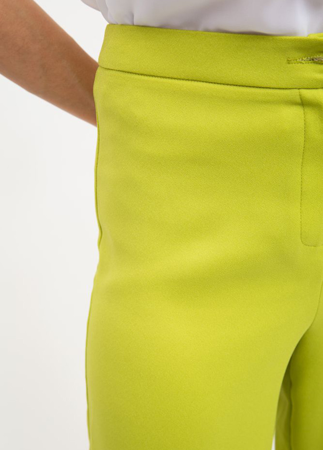 Салатовые кэжуал летние прямые брюки Ager