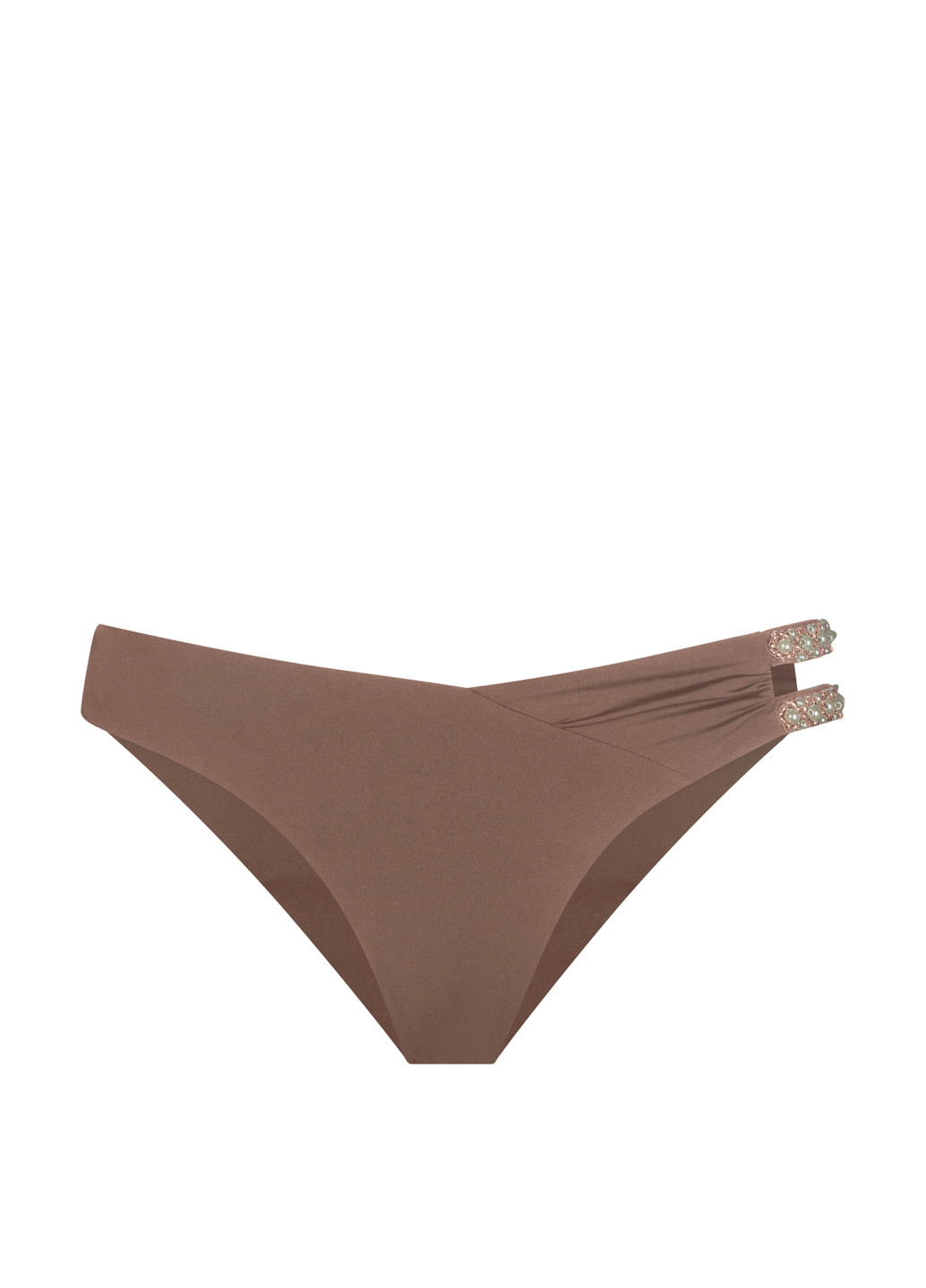 Коричневые купальные трусики однотонные Marc & André