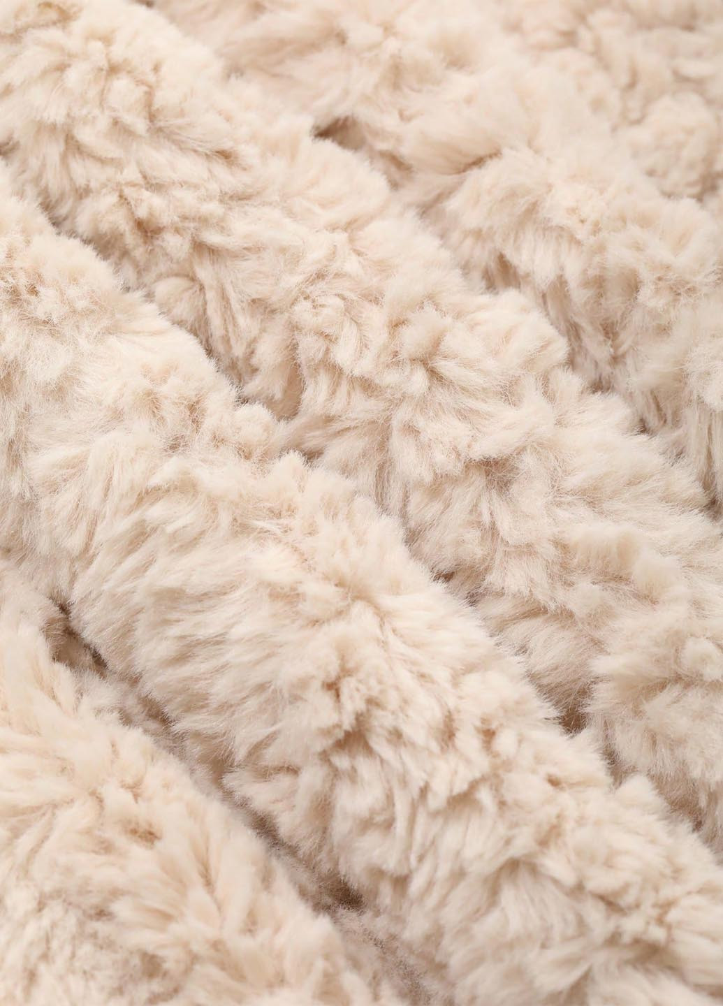 Бежевый свитшот SHEIN однотонный без декора (345558320)