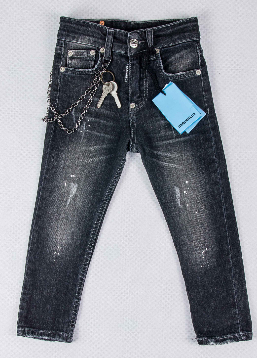 Темно-серые демисезонные зауженные джинсы RePlic