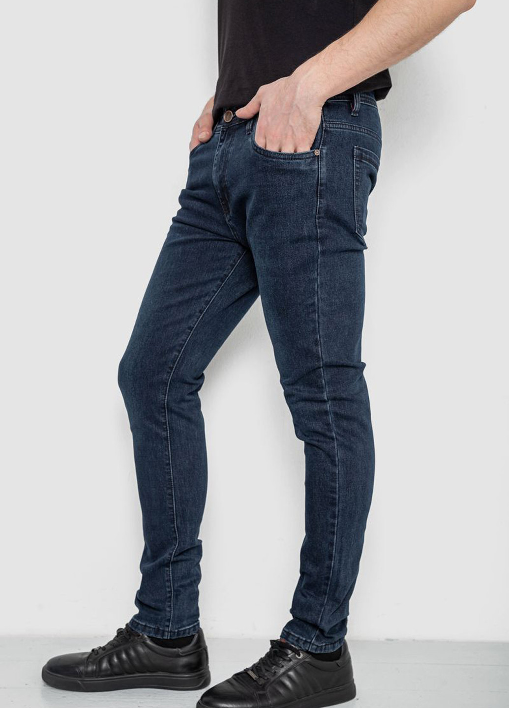 Темно-синие демисезонные регюлар фит джинсы Ager