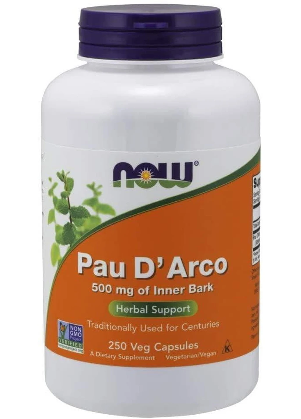 По Д'арко Кора мурашиного дерева Pau D'Arco 500 мг (250 капс) нау фудс Now Foods (255409814)