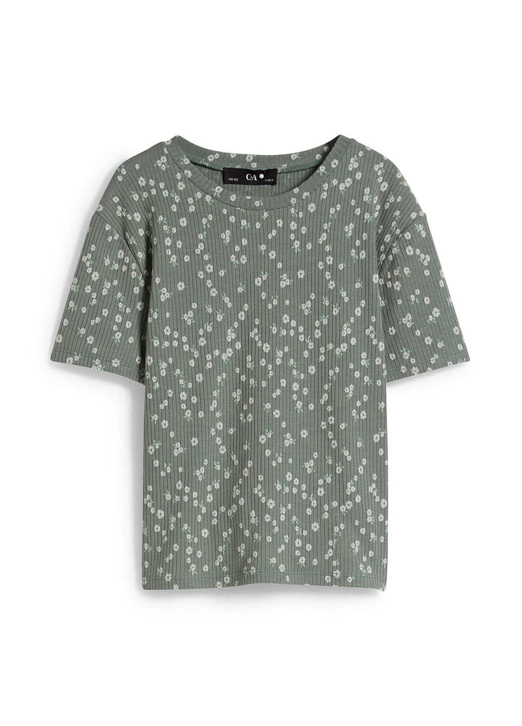 Оливковая (хаки) летняя футболка C&A