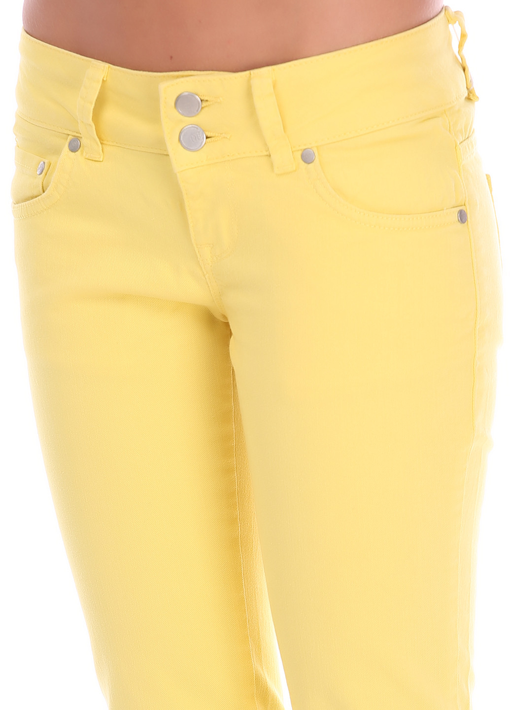 Желтые кэжуал летние прямые брюки LTB