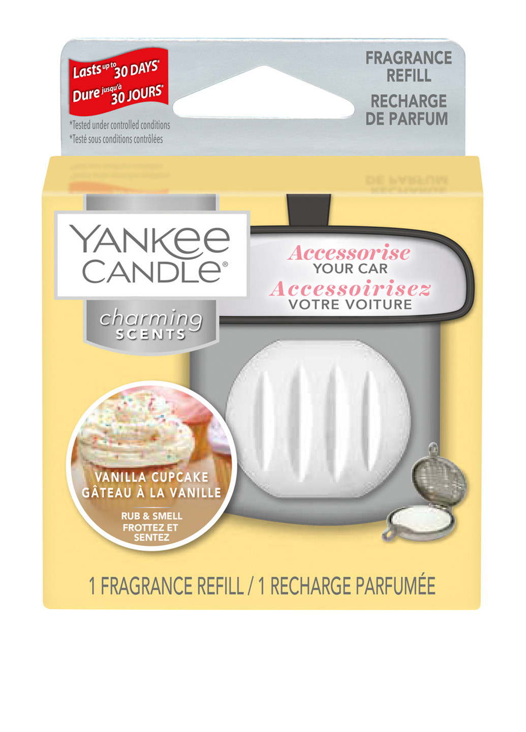 Наполнитель для освежителя авто Vanilla Cupcake Yankee Candle (186550867)