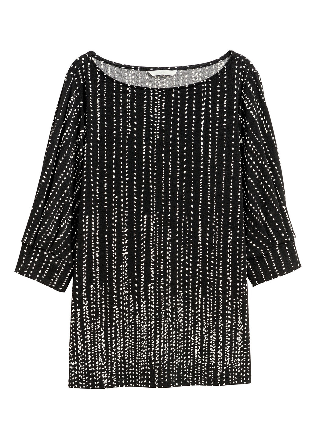 Черно-белая летняя блуза-топ весняно-літня H&M