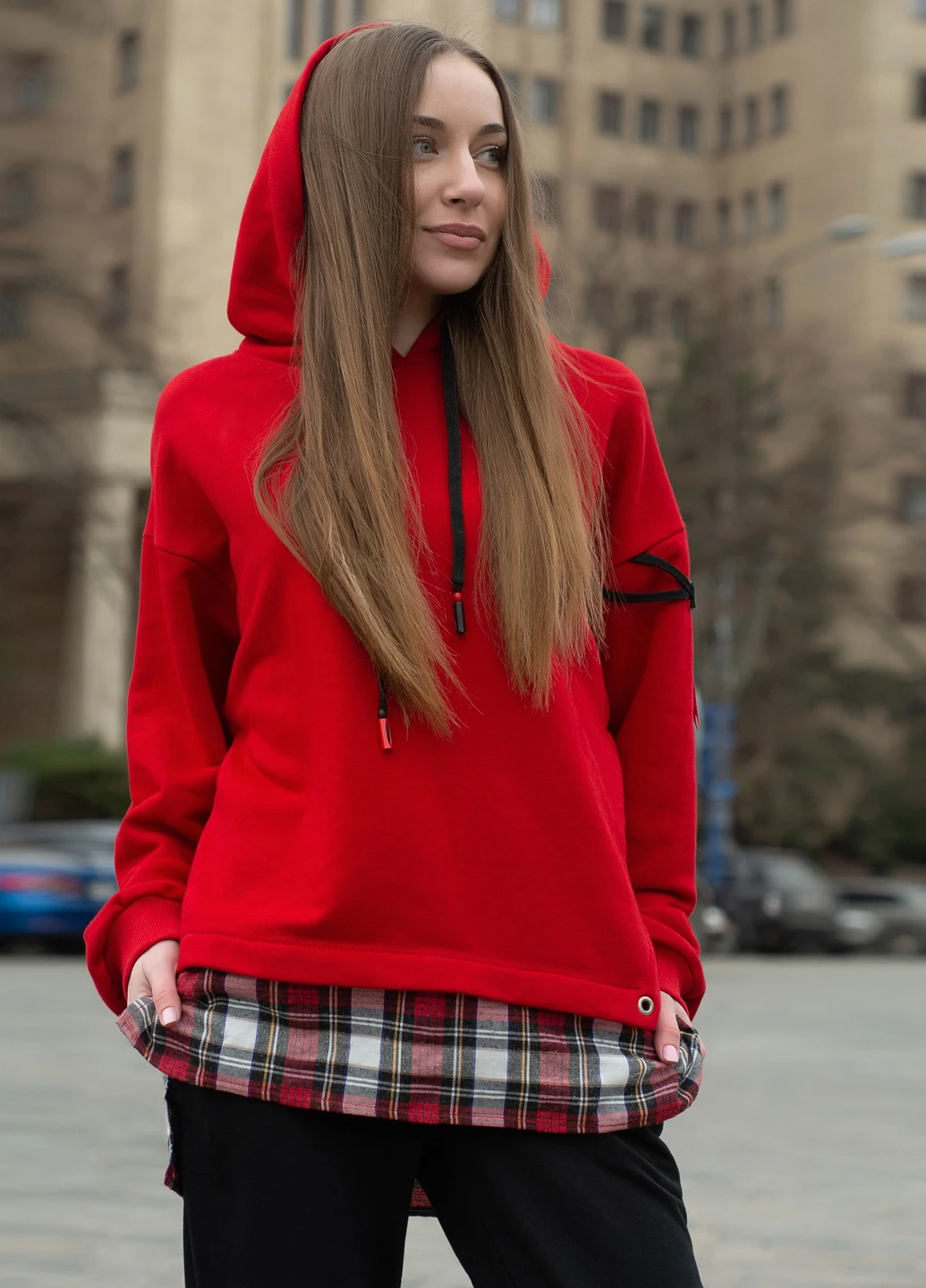 Худі oversize червоне "SPIDER" InRed (248407715)