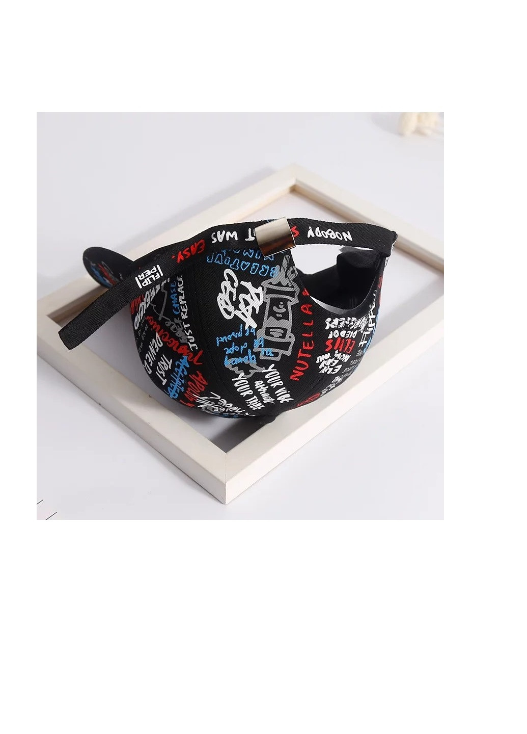 Кепка бейсболка Принт унисекс Черный NoName Бейсболка (250146852)