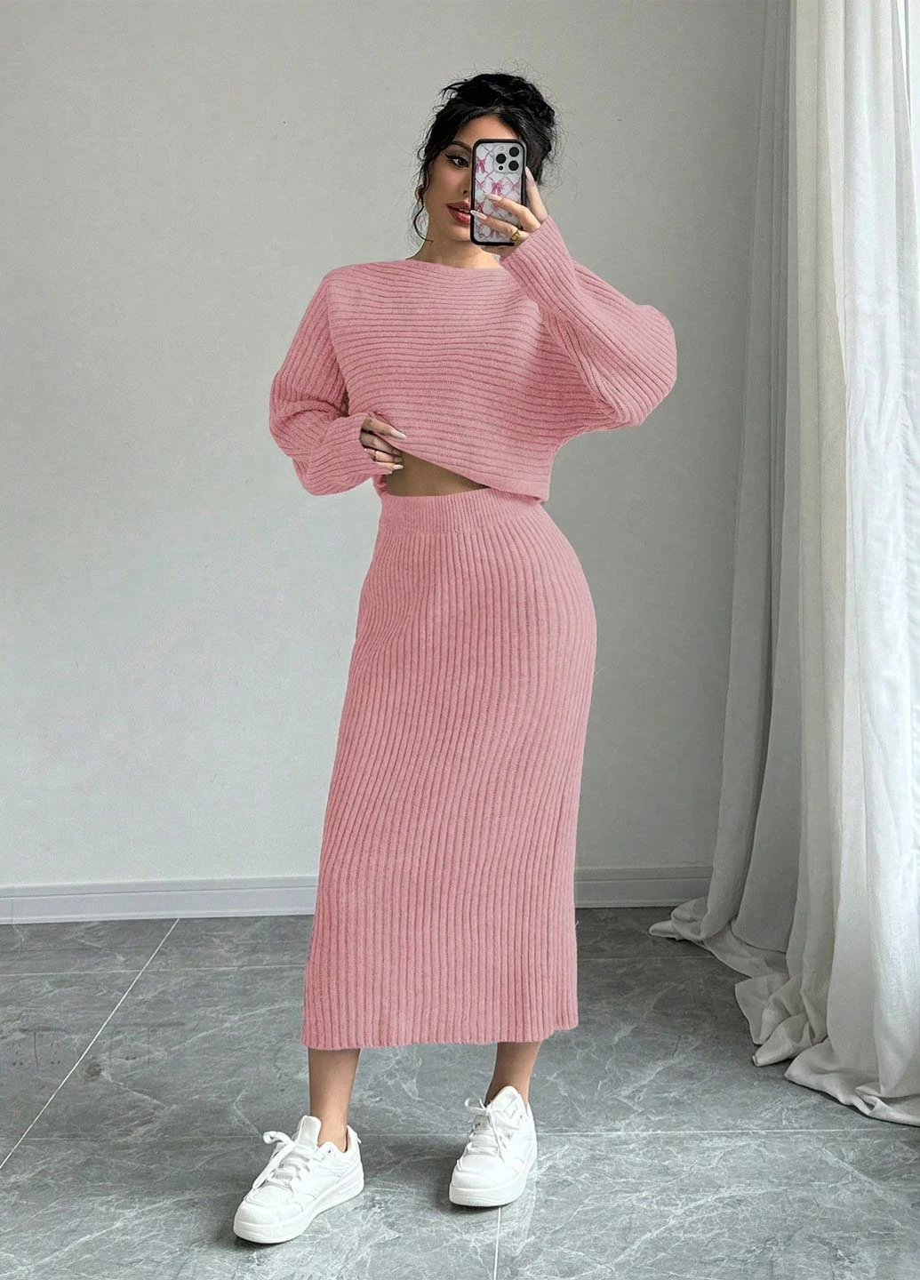 Костюм (джемпер, спідниця) SHEIN (345558475)
