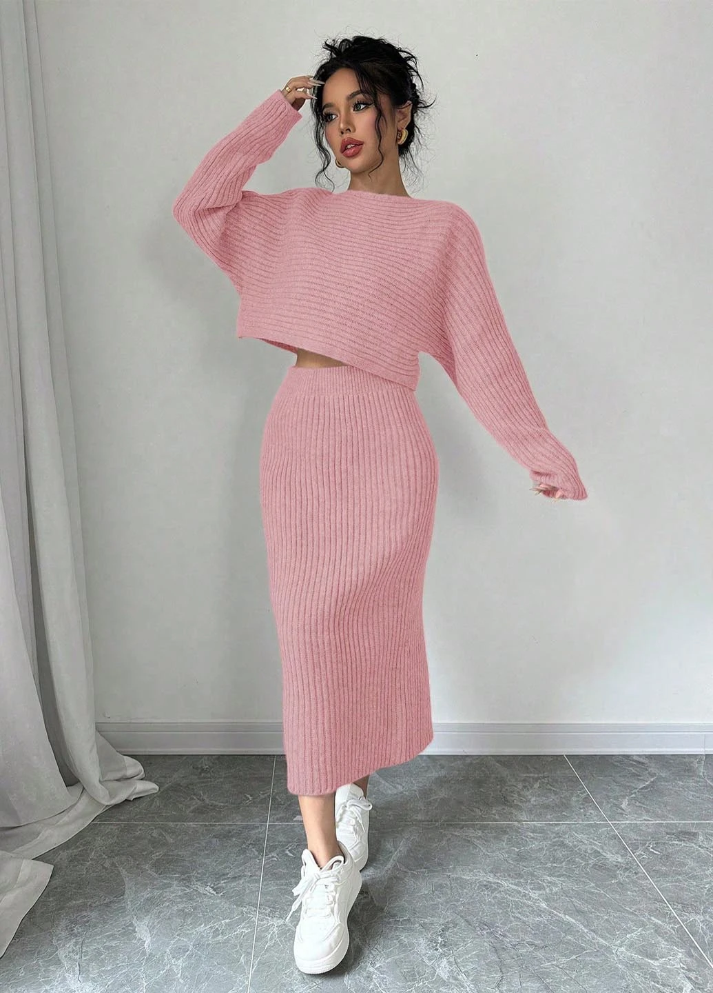Костюм (джемпер, спідниця) SHEIN (345558475)