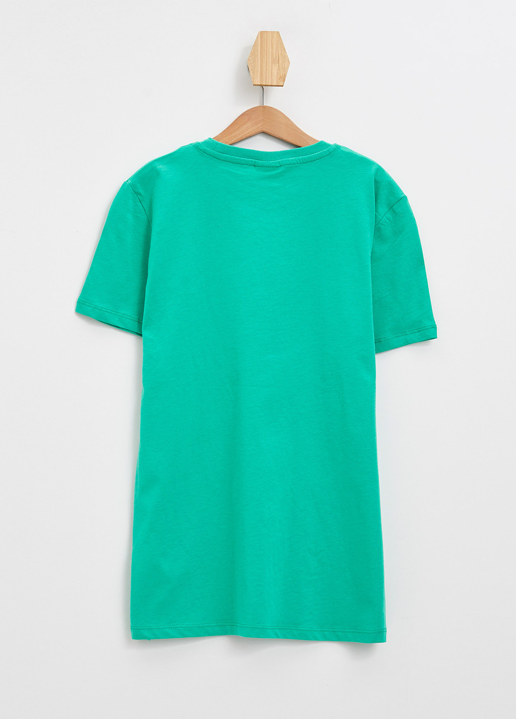 Зеленая летняя футболка DeFacto