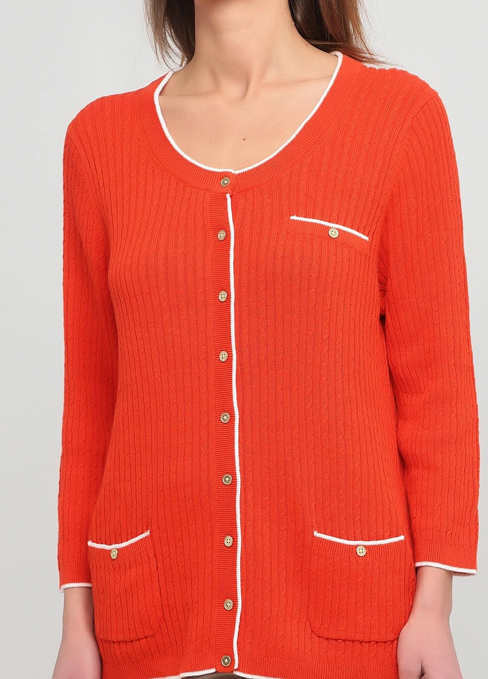 Кофта однотонная кэжуал Lands' End (252194339)