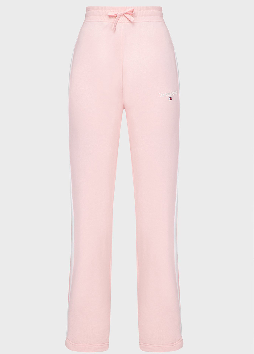 Розовые спортивные демисезонные прямые брюки Tommy Jeans