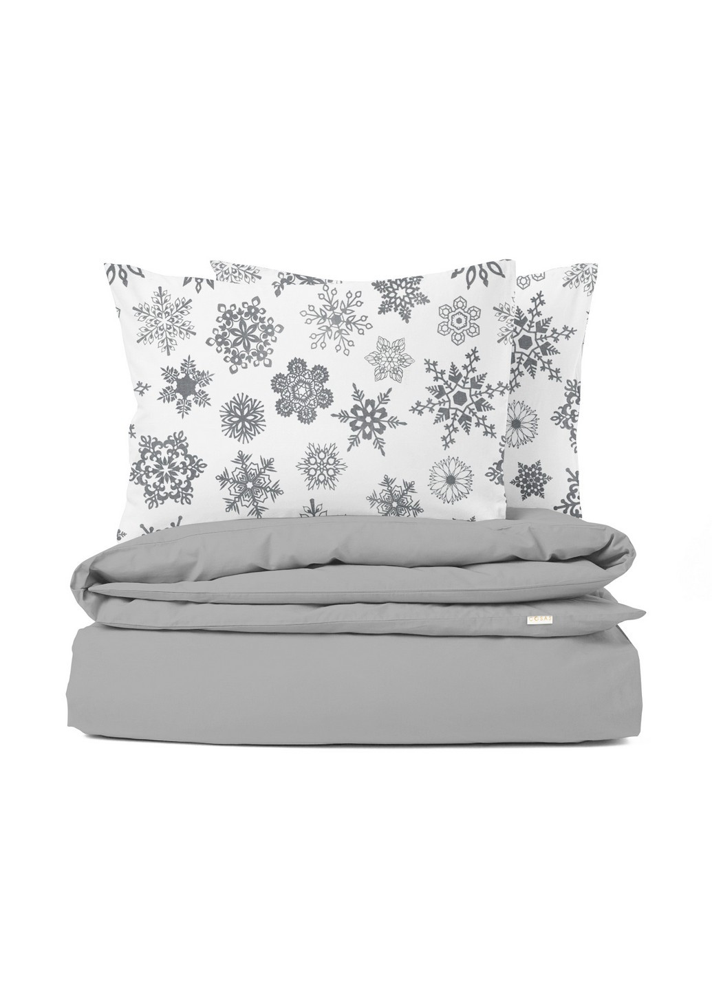 Подростковый комплект RANFORS GREY SNOWFLAKES GREY (пододеяльник 160х220 см, простынь 90х200х20 см, наволочка 50х70 см) Cosas (251413616)