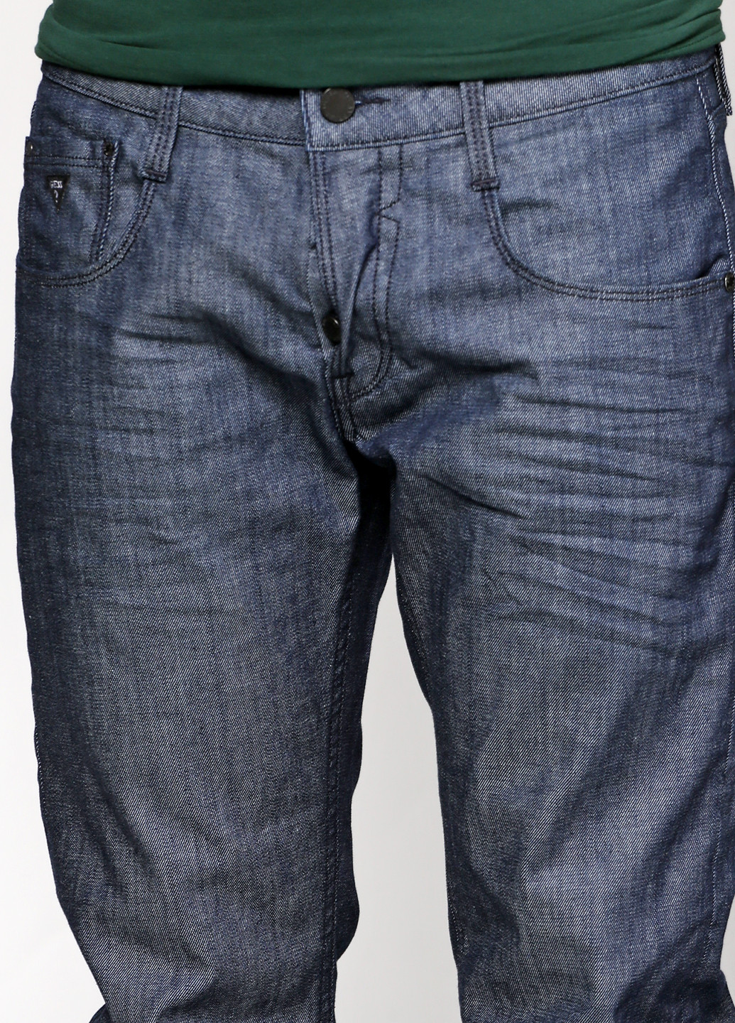 Серые демисезонные прямые джинсы Guess