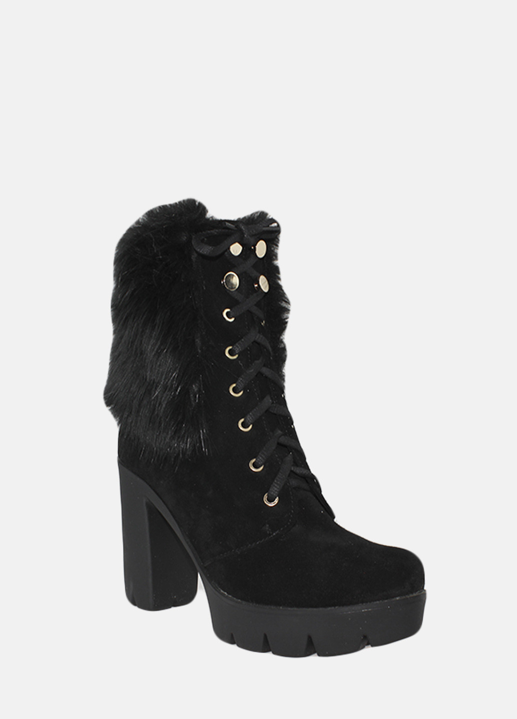 Осенние ботинки re415-11 черный Emilio из натуральной замши