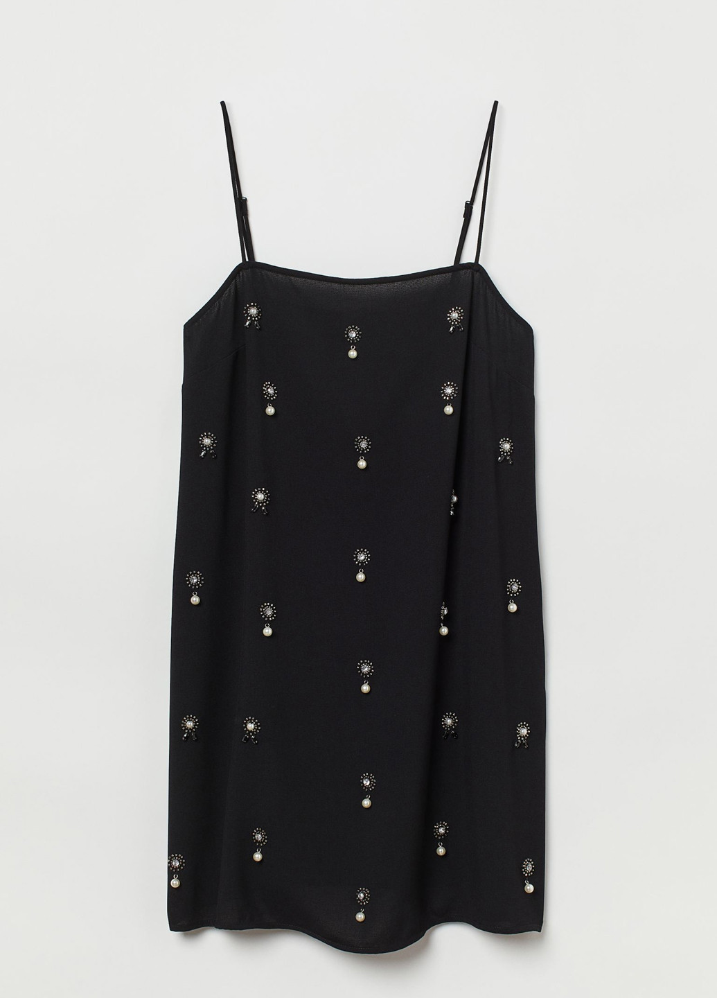 Чорна кежуал сукня сукня-комбінація H&M однотонна