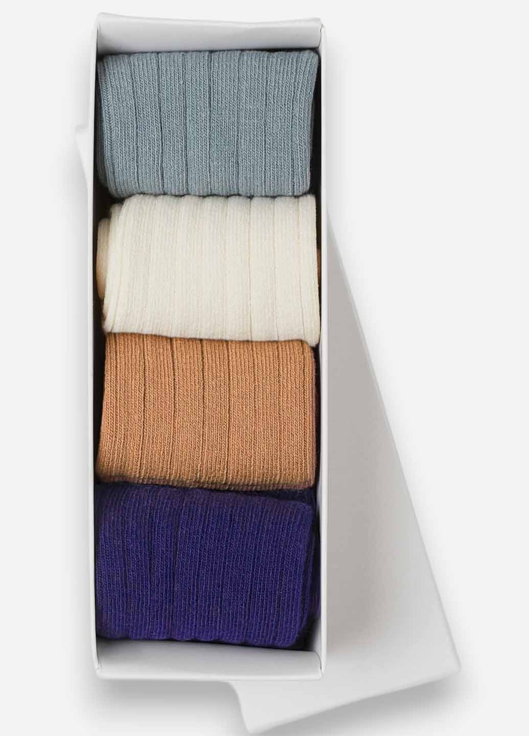 Комбіновані шкарпетки (4 шт.) H&M однотонні (367100888)