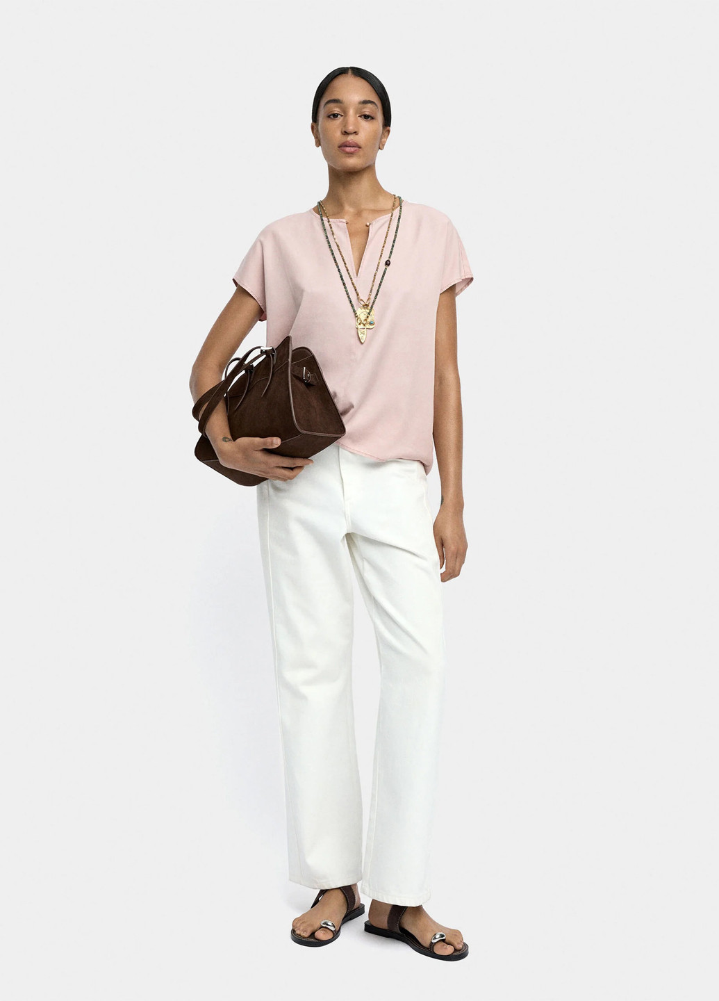 Бледно-розовая блуза Parfois