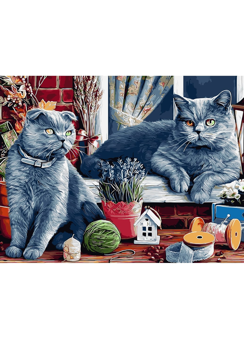 Картина за номерами "Британські коти" 50х65 см ArtStory (250449391)