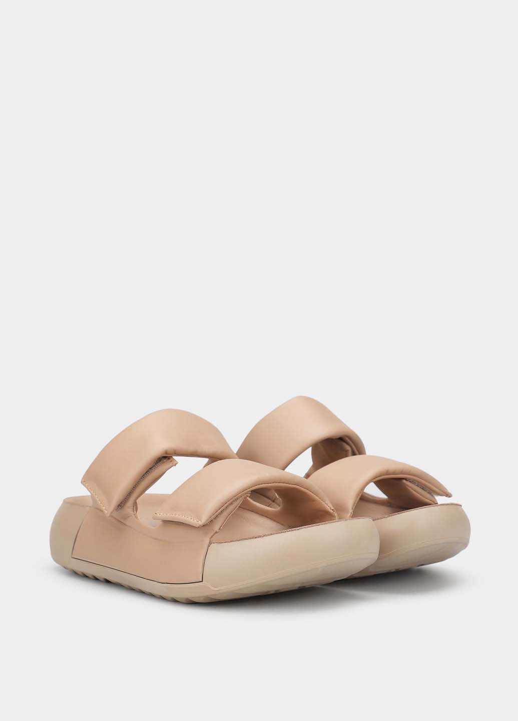 Бежевые шлепанцы Ecco