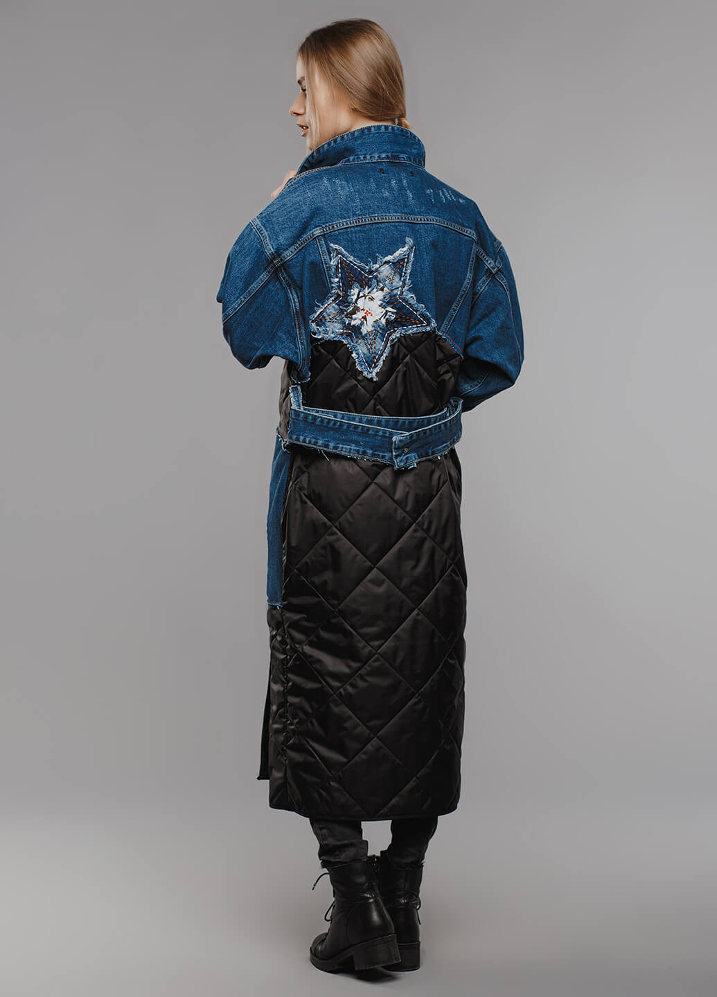 Темно-синяя демисезонная куртка Alberto Bini