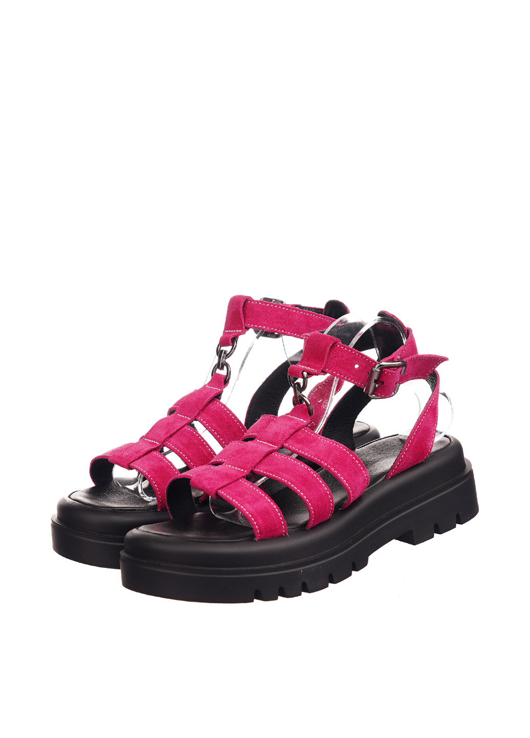 Фуксия босоножки Bizoni с ремешком