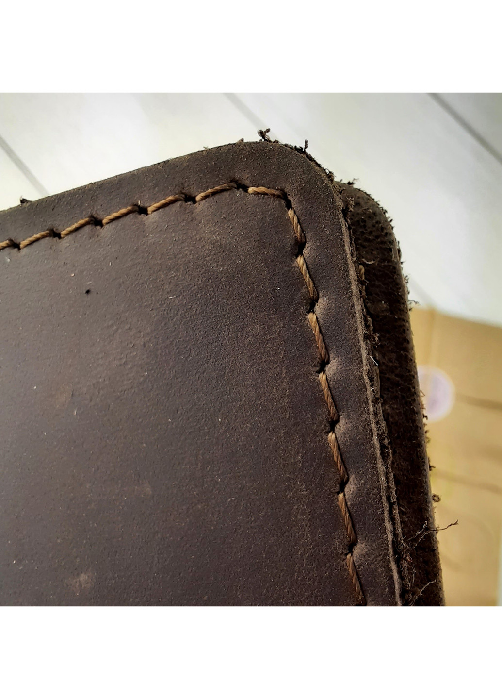 Обложка кожаная на ID паспорт, права HC0047 коричневая HandyCover однотонные коричневые кэжуалы