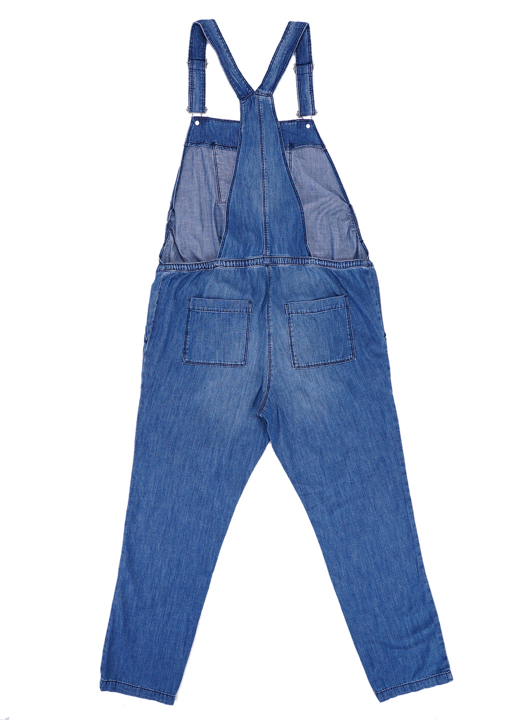 Комбінезон для вагітних C&A комбінезон-брюки однотонний синій джинсовий бавовна
