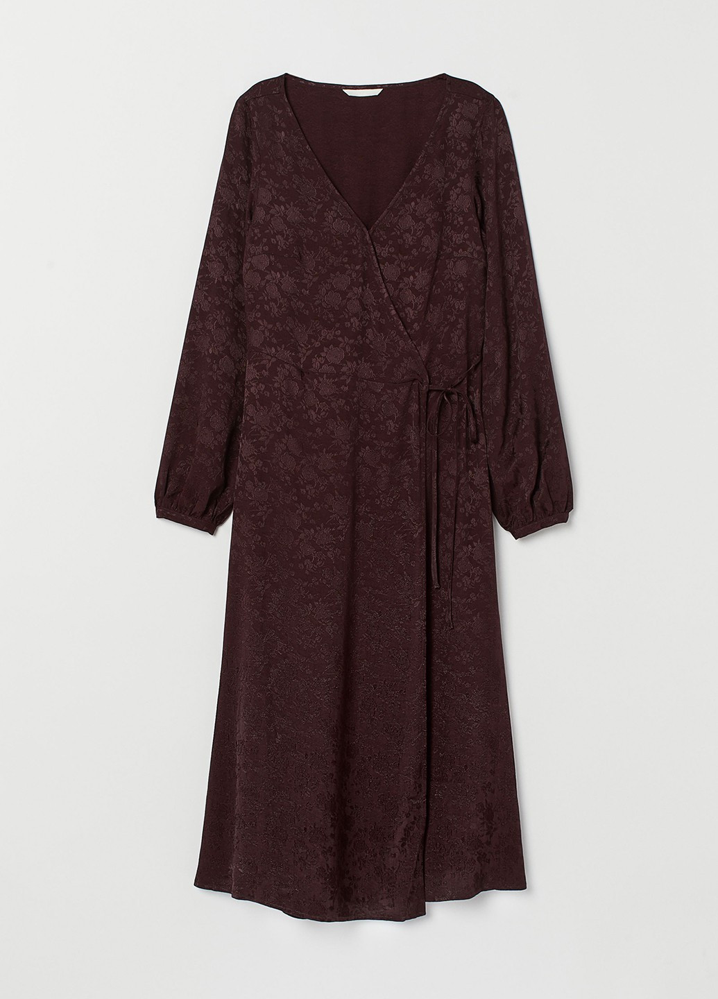 Темно-коричневое кэжуал платье H&M с цветочным принтом