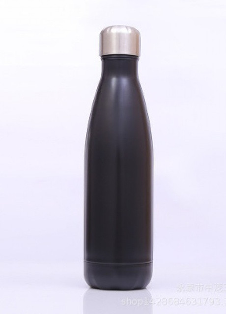 Металева термічна пляшка, 500 мл, чорна More (253856171)