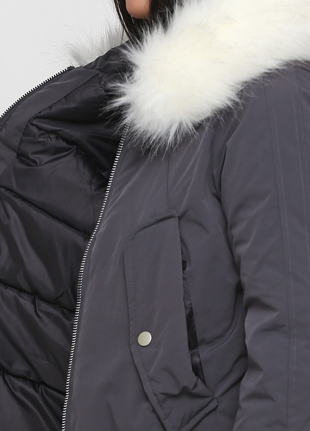 Темно-серая зимняя куртка Xinxinfengge