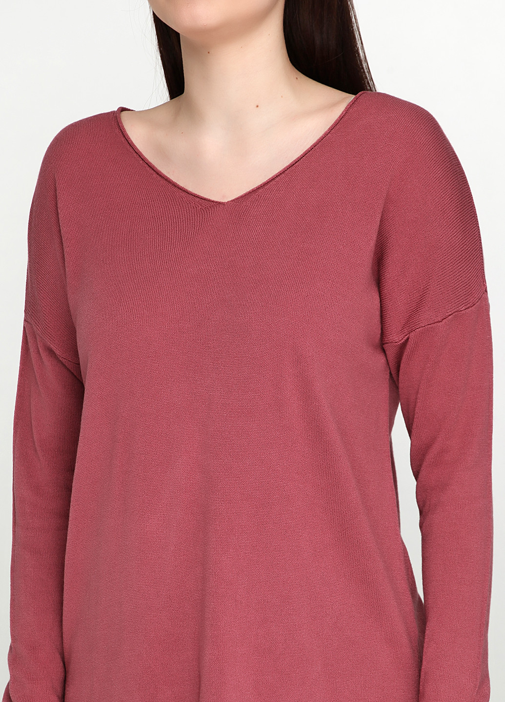 Темно-рожевий демісезонний пуловер пуловер Fashion