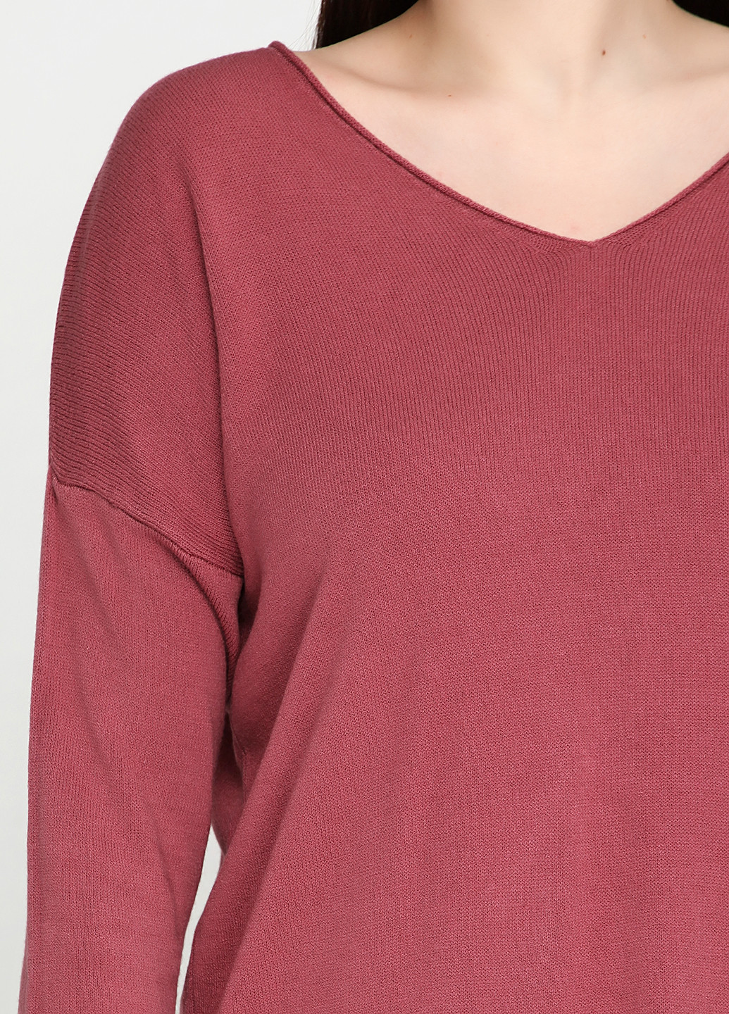 Темно-рожевий демісезонний пуловер пуловер Fashion