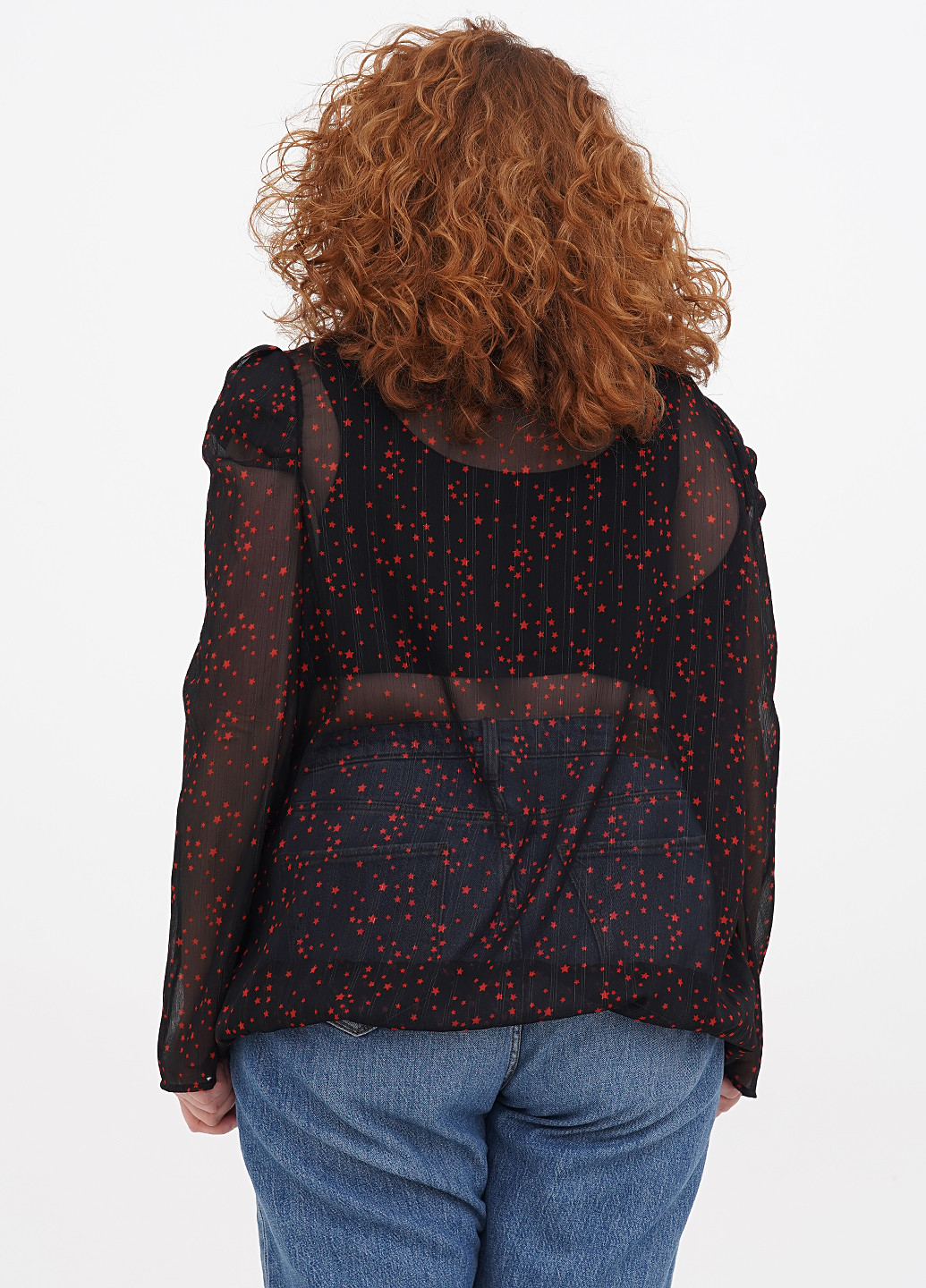 Чорна демісезонна блузка Fiorella Rubino