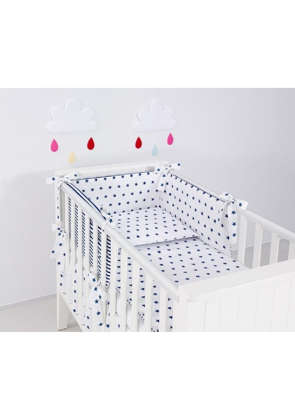 Комплект в дитяче ліжечко ліжко люльку набір бортики захист по всьому периметру постільна білизна ручної роботи (28562-Нов) Unbranded (253182095)